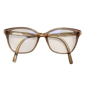 Salvatore Ferragamo Translucent Light pink Cat-Eye Glasses